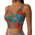 thumbnail image 1 of Uemuo Mandala Colorful Pattern Women's Sports Bra - High Impact Support, Breathable, and Comfortable Athletic Bra for Running, Yoga, and Workouts, 1 of 9