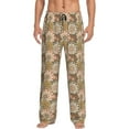 thumbnail image 1 of Uemuo Mandala Pattern Men's Wide Leg Palazzo Lounge Pants with Pockets Light Weight Loose Comfy Casual Pajama Pants-Small, 1 of 9