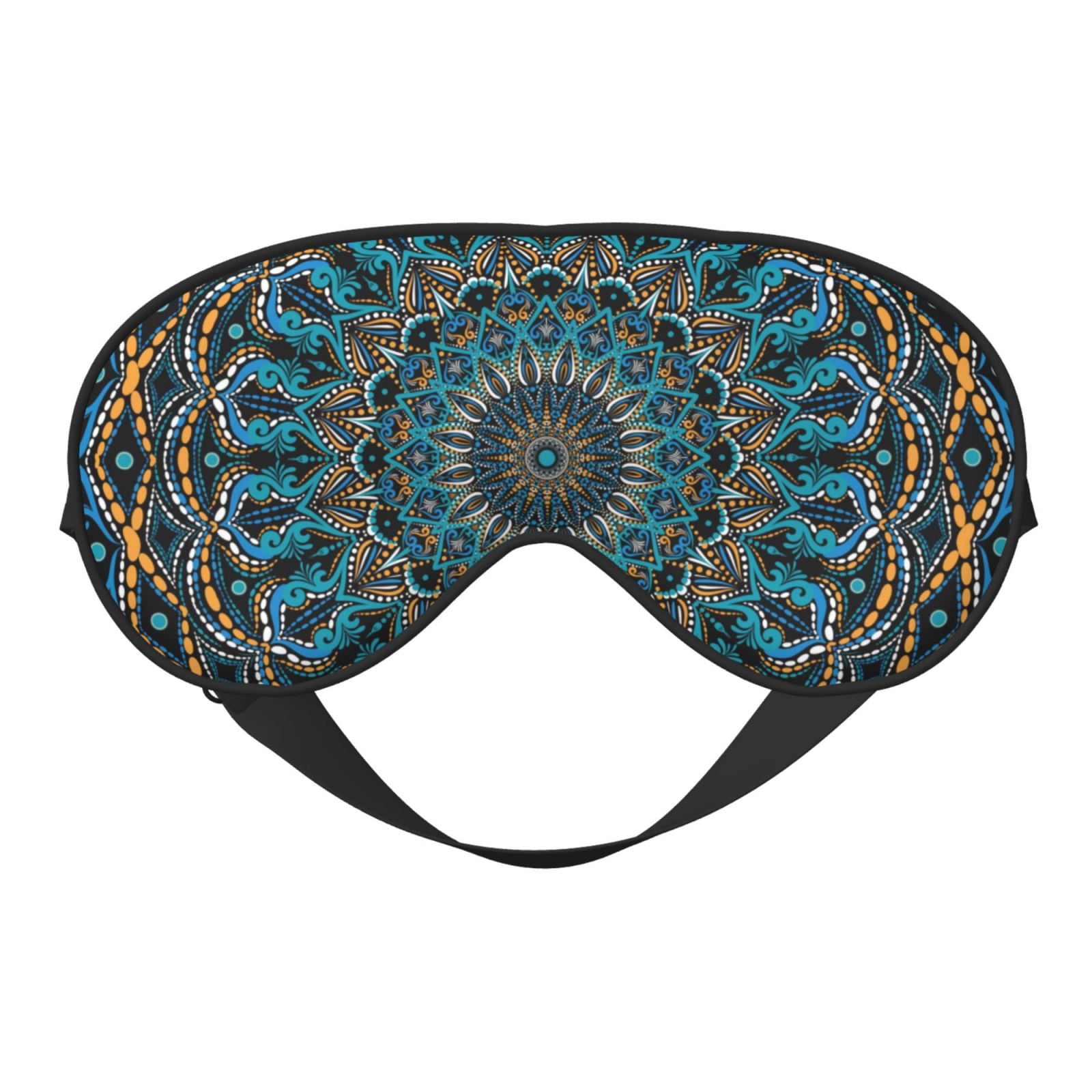 Uemuo Mandala Pattern Sleep Eye Mask Light Blocking Sleep Mask