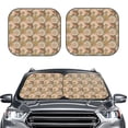 thumbnail image 1 of Uemuo Mandala Printed 2 PCS Car Windshield Sun Shade, Auto Sun Heat and UV Rays Blocker, Foldable Automotive Front Window Sunshade Protector, 1 of 7