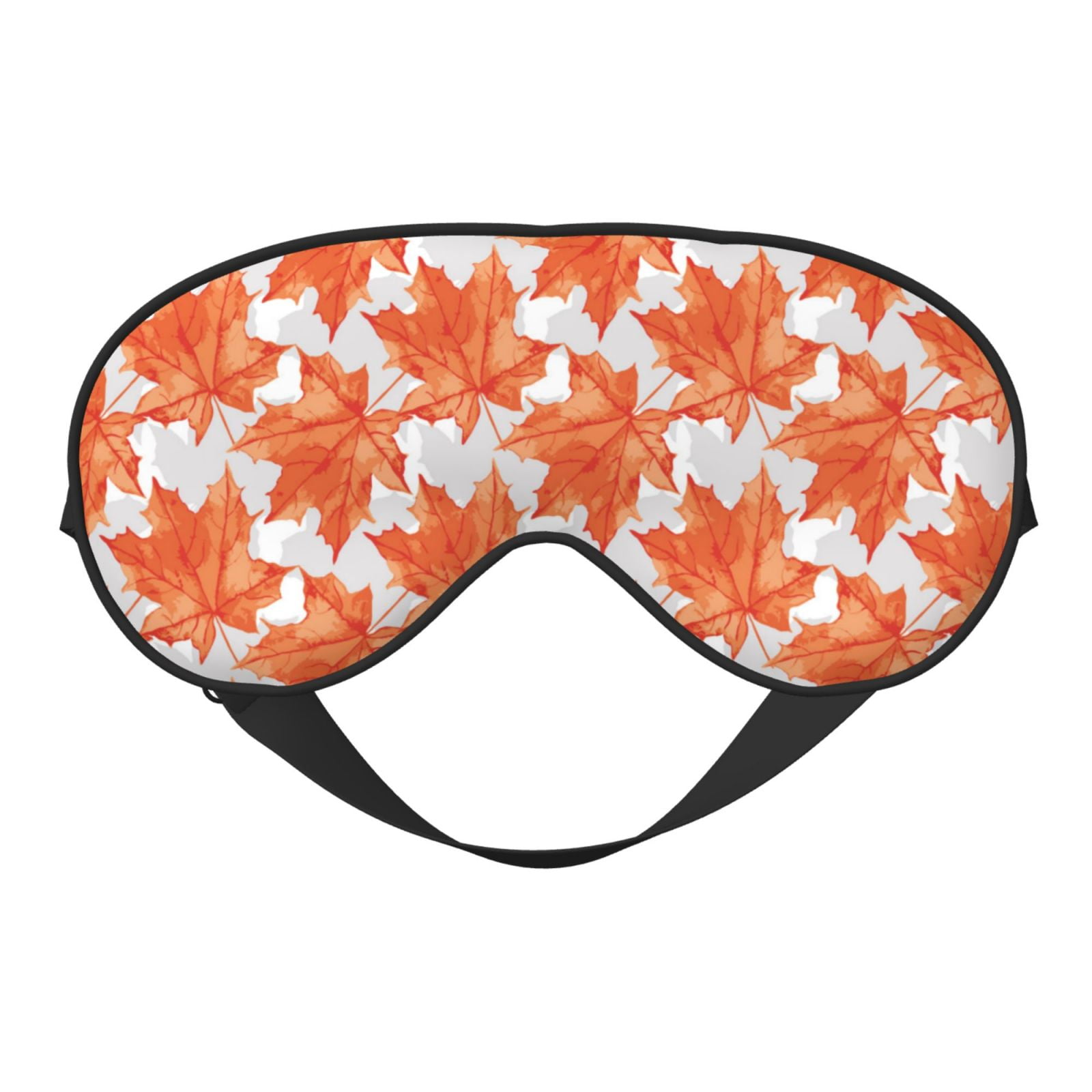 Uemuo Maple Leaves A Pattern Sleep Eye Mask Light Blocking Sleep Mask