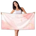 thumbnail image 1 of Uemuo Marble Print Beach Towel for Women, Silver Fox Velvet Beach Towel, Quick-Dry Beach Towel,Pool Bath Beach Beach Towel Adult Blanket 27.5x55in, 1 of 6