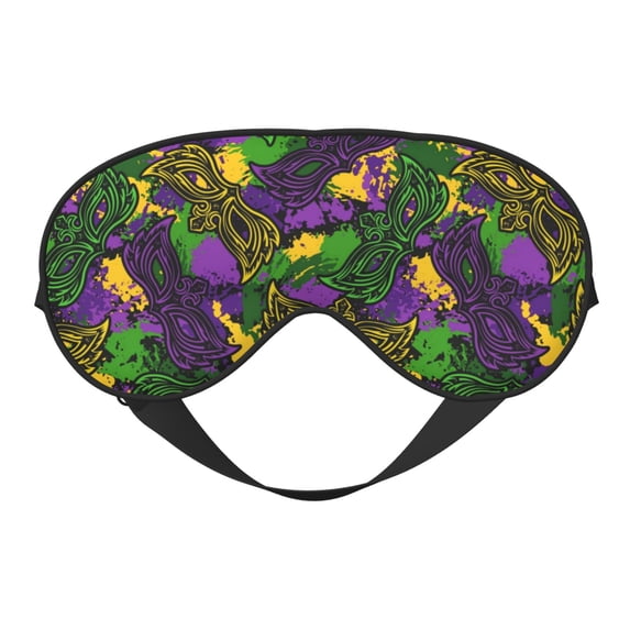 Uemuo Mardi Gras7 Pattern Sleep Eye Mask - Light Blocking Sleep Mask Blocking Out Light Perfectly, Soft and Comfortable Night Eye Mask, Eye Blinder