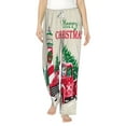 thumbnail image 1 of Uemuo Merry Christmas 1 Pattern Women's Wide Leg Palazzo Lounge Pants with Pockets Light Weight Loose Comfy Casual Pajama Pants-Small, 1 of 9
