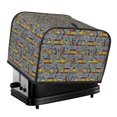 thumbnail image 1 of Uemuo Modern Excavator Print Toaster Cover 4 Slice, Small Kitchen Appliance Covers, Toaster Oven Cover with Loop, Bread Machine Cover Dust Cover Protection, 1 of 7
