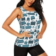 thumbnail image 1 of Uemuo Modern Furniture Pattern Workout Tank Tops for Women Breathable Moisture-wicking tank top Sleeveless Running Loose Fit Yoga Tops Active Shirts Sports Gym Exercise, 1 of 9