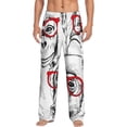 thumbnail image 1 of Uemuo Monkey Pattern Men's Wide Leg Palazzo Lounge Pants with Pockets Light Weight Loose Comfy Casual Pajama Pants-XX-Large, 1 of 9
