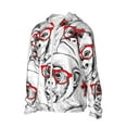thumbnail image 1 of Uemuo Monkey Pattern Women's Full Zip UPF 50+ Sun Protection Hoodie Jacket Long Sleeve Sun Shirt Hiking Outdoor Performance with Pockets-X-Large, 1 of 9