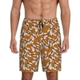 thumbnail image 1 of Uemuo Monkey Sloth Pattern Men's Short Pajama Pants – Soft & Breathable Lounge Shorts, Elastic Waistband with Pockets, Lightweight Sleepwear for All-Season Comfort-3X-Large, 1 of 6