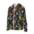 thumbnail image 1 of Uemuo Monster Car Pattern Women's Full Zip UPF 50+ Sun Protection Hoodie Jacket Long Sleeve Sun Shirt Hiking Outdoor Performance with Pockets-3X-Large, 1 of 9