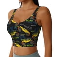 thumbnail image 1 of Uemuo Monster Truck1 Pattern Women's Sports Bra - High Impact Support, Breathable, and Comfortable Athletic Bra for Running, Yoga, and Workouts, 1 of 9