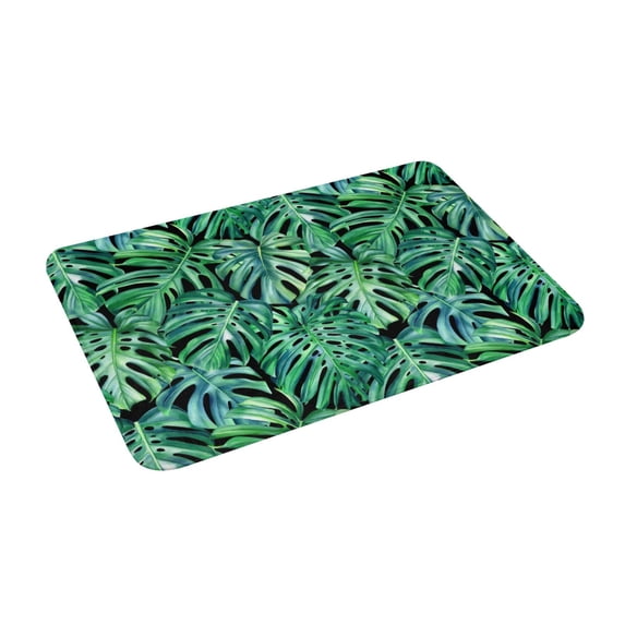 Uemuo Monstera Leaves Printed Door Mat Indoor Doormat 16"x24",Front Back Door Mats Non Slip Entrance Rugs,Inside Doormats for Entryway
