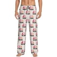 thumbnail image 1 of Uemuo Mothers Day Pattern Men's Wide Leg Palazzo Lounge Pants with Pockets Light Weight Loose Comfy Casual Pajama Pants-XX-Large, 1 of 9