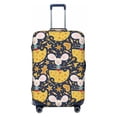 thumbnail image 1 of Uemuo Mouse Cheese Printed Washable Luggage Cover - Fashion Suitcase Protector Fits 18-32 Inch Luggage -Large, 1 of 9