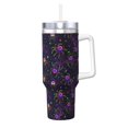 thumbnail image 1 of Uemuo Multi-colored Spiders Print 40oz Ice Bully With Handle And Straw Stainless Steel Vacuum Insulated Cup And 2 In 1 Straw Lid Insulated Travel Tumbler, 1 of 8