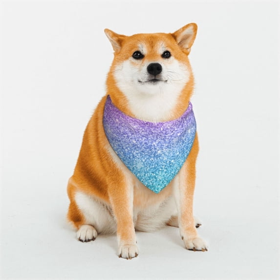 Uemuo Multicolor Glitter Summer Dog Bandanas,Cat Pet scarf,Soft Cotton Puppy Cat Scarfs Washable,Pets Gift-