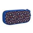 thumbnail image 1 of Uemuo Mushroom Doodle Printed Pencil Pen Case, Portable Pencil Pouch with Zipper, Compact Stationery Bag Makeup Bag, Pencil Bag for Home Office, 1 of 1