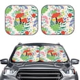 thumbnail image 1 of Uemuo Mushroom and Frogs Printed 2 PCS Car Windshield Sun Shade, Auto Sun Heat and UV Rays Blocker, Foldable Automotive Front Window Sunshade Protector, 1 of 7