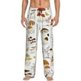 thumbnail image 1 of Uemuo Mushrooms And Butterflies Pattern Men's Wide Leg Palazzo Lounge Pants with Pockets Light Weight Loose Comfy Casual Pajama Pants-X-Large, 1 of 9