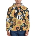 thumbnail image 1 of Uemuo Mushrooms Honeycomb Pattern Men's Hoodie - Casual Pullover Hoodie with Kangaroo Pocket, Stylish Hooded Sweatshirt for Everyday Wear-XX-Large, 1 of 7