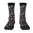 thumbnail image 1 of Uemuo Mushrooms Pattern Women's Crew Socks, Soft Durable Breathable Moisture-Wicking with Odor Control Cotton socks, 1 of 9