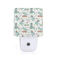 thumbnail image 1 of Uemuo Music Lover Dinosaur Night Light, Night Lights Plug into Wall, Dusk to Dawn Sensor Warm White Led Night Light 0.5W-UK, 1 of 9