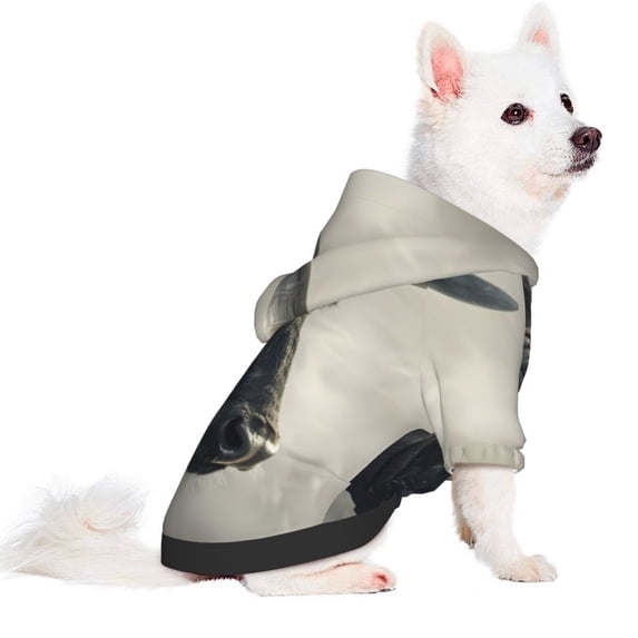 Uemuo Mystical Bull in Fog for Winter Dog Hoodie Sweatshirts with Pockets Warm Dog Clothes for Small Dogs Chihuahua-XX-Large