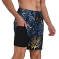 thumbnail image 1 of Uemuo Mystical Underwater Coral Scene Pattern Mens Swim Trunks Quick Dry Board Shorts with Mesh Lining, Stretch Beach Shorts Quick Dry No-Chafing Board Shorts-X-Large, 1 of 9
