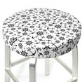 thumbnail image 1 of Uemuo Nautical Themed Simple Anchors Pattern Round Bar Stool Seat Covers Washable Stool Cushion Slipcover Elastic Bar Chair Covers-13 inch, 1 of 1