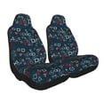 thumbnail image 1 of Uemuo Navy Blue Geometric Pattern Car Seat Covers for Front Seats Waterproof Seat Covers for Cars, Universal Auto Front Seats Protector Fits for Car-2 PCS, 1 of 6