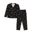 thumbnail image 1 of Uemuo Neon Dinosaur Pattern Womens Pajama Sets,PJ Set for Women,Pajamas for Women Logo,Long Sleeve Pajama Set for Women,Soft Long Sleeve Top With Pants-Medium, 1 of 9