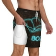 thumbnail image 1 of Uemuo Neon Sign For Books Pattern Mens Swim Trunks Quick Dry Board Shorts with Mesh Lining, Stretch Beach Shorts Quick Dry No-Chafing Board Shorts-XX-Large, 1 of 9