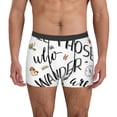 thumbnail image 1 of Uemuo Not All Those Who Wander Are Lost 3 Pattern Men's Boxer Briefs,Trunk Anti-Chafing,Comfortable, Durable, and Stylish Underwear-Small, 1 of 9