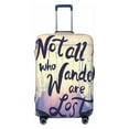thumbnail image 1 of Uemuo Not All Those Who Wander Are Lost Printed Washable Luggage Cover - Fashion Suitcase Protector Fits 18-32 Inch Luggage -X-Large, 1 of 9