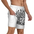thumbnail image 1 of Uemuo Not All Who Wander Are Lost2 Pattern Mens Swim Trunks Quick Dry Board Shorts with Mesh Lining, Stretch Beach Shorts Quick Dry No-Chafing Board Shorts-3X-Large, 1 of 9