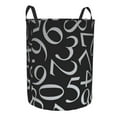 thumbnail image 1 of Uemuo Numbers Pattern Circular Laundry Hamper Basket with handles,Collapsible laundry basket,Large capacity laundry hamper,Laundry Organizer-Small, 1 of 8