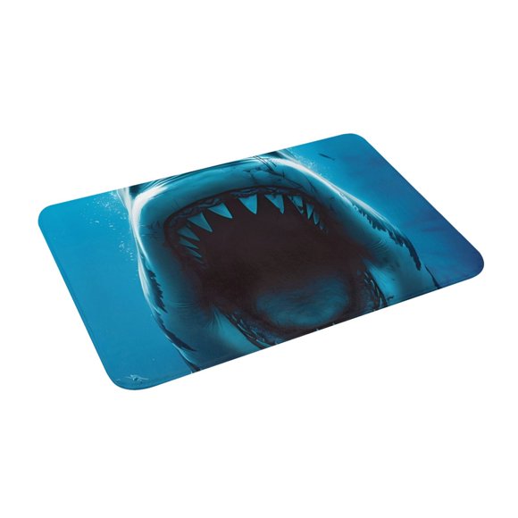 Uemuo Open-Mouthed Shark Printed Door Mat Indoor Doormat 16"x24",Front Back Door Mats Non Slip Entrance Rugs,Inside Doormats for Entryway