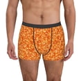 thumbnail image 1 of Uemuo Orange Glitter Pattern Men's Boxer Briefs,Trunk Anti-Chafing,Comfortable, Durable, and Stylish Underwear-, 1 of 9