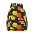 thumbnail image 1 of Uemuo Orange Lemon Printed Student Durable Water-resistant Backpack,Travel Backpack,Outdoor Activities Backpack, Laptop Backpack, Multi-compartment Backpack, 1 of 5