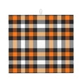 thumbnail image 1 of Uemuo Orange Plaid Pattern Dish Drying Mat,16*18 inch Absorbent Dish Drainer Kitchen Counter,Large Size Dish Drying Pad for Countertops,Sinks,Draining Racks, 1 of 6