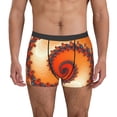 thumbnail image 1 of Uemuo Orange Rotating Pattern Men's Boxer Briefs,Trunk Anti-Chafing,Comfortable, Durable, and Stylish Underwear-, 1 of 9
