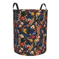 thumbnail image 1 of Uemuo Orchids Flowers Pattern Circular Laundry Hamper Basket with handles,Collapsible laundry basket,Large capacity laundry hamper,Laundry Organizer-Medium, 1 of 8