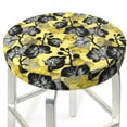 thumbnail image 1 of Uemuo Orchids Flowers Pattern Round Bar Stool Seat Covers Washable Stool Cushion Slipcover Elastic Bar Chair Covers-14 inch, 1 of 7