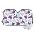 thumbnail image 1 of Uemuo Ornamental Turtles Pattern Accordion Car Windshield Sun Shade, Foldable Reflective Sun Visor for Car, Reflector Windshield Sunshade-, 1 of 7