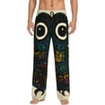 thumbnail image 1 of Uemuo Owl with Mandala Pattern Men's Wide Leg Palazzo Lounge Pants with Pockets Light Weight Loose Comfy Casual Pajama Pants-Large, 1 of 9