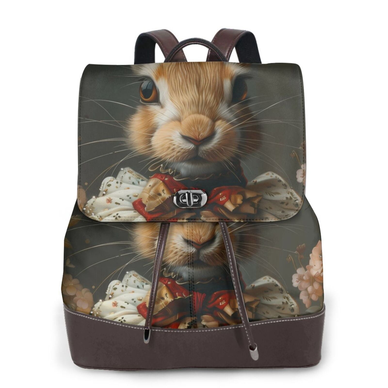 Uemuo Palatial Style Flower Rabbit for Backpack Purse for Women Large ...