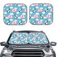 thumbnail image 1 of Uemuo Panda Flying in the Sky Printed 2 PCS Car Windshield Sun Shade, Auto Sun Heat and UV Rays Blocker, Foldable Automotive Front Window Sunshade Protector, 1 of 7