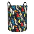thumbnail image 1 of Uemuo Parrot Pattern Circular Laundry Hamper Basket with handles,Collapsible laundry basket,Large capacity laundry hamper,Laundry Organizer-Small, 1 of 8