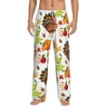 thumbnail image 1 of Uemuo Pattern Men's Wide Leg Palazzo Lounge Pants with Pockets Light Weight Loose Comfy Casual Pajama Pants-XX-Large, 1 of 9