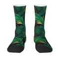 thumbnail image 1 of Uemuo Peacock Feathers2 Pattern Women's Crew Socks, Soft Durable Breathable Moisture-Wicking with Odor Control Cotton socks, 1 of 9